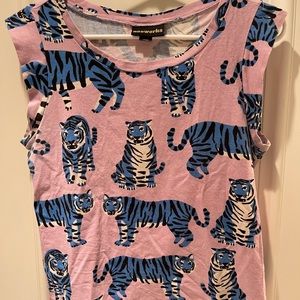 Nooworks Blue Tiger Muscle Tee, L